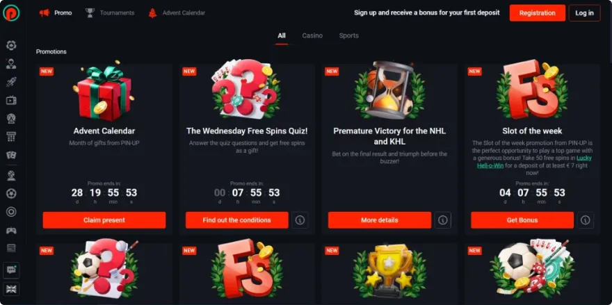 Pin-Up Casino VIP Points Program